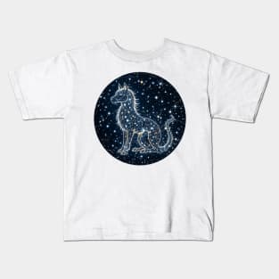 Celestial Canine: Mystical Constellation Art Kids T-Shirt